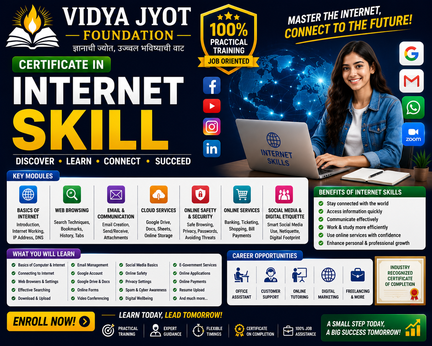 Certificate in Internet Skills