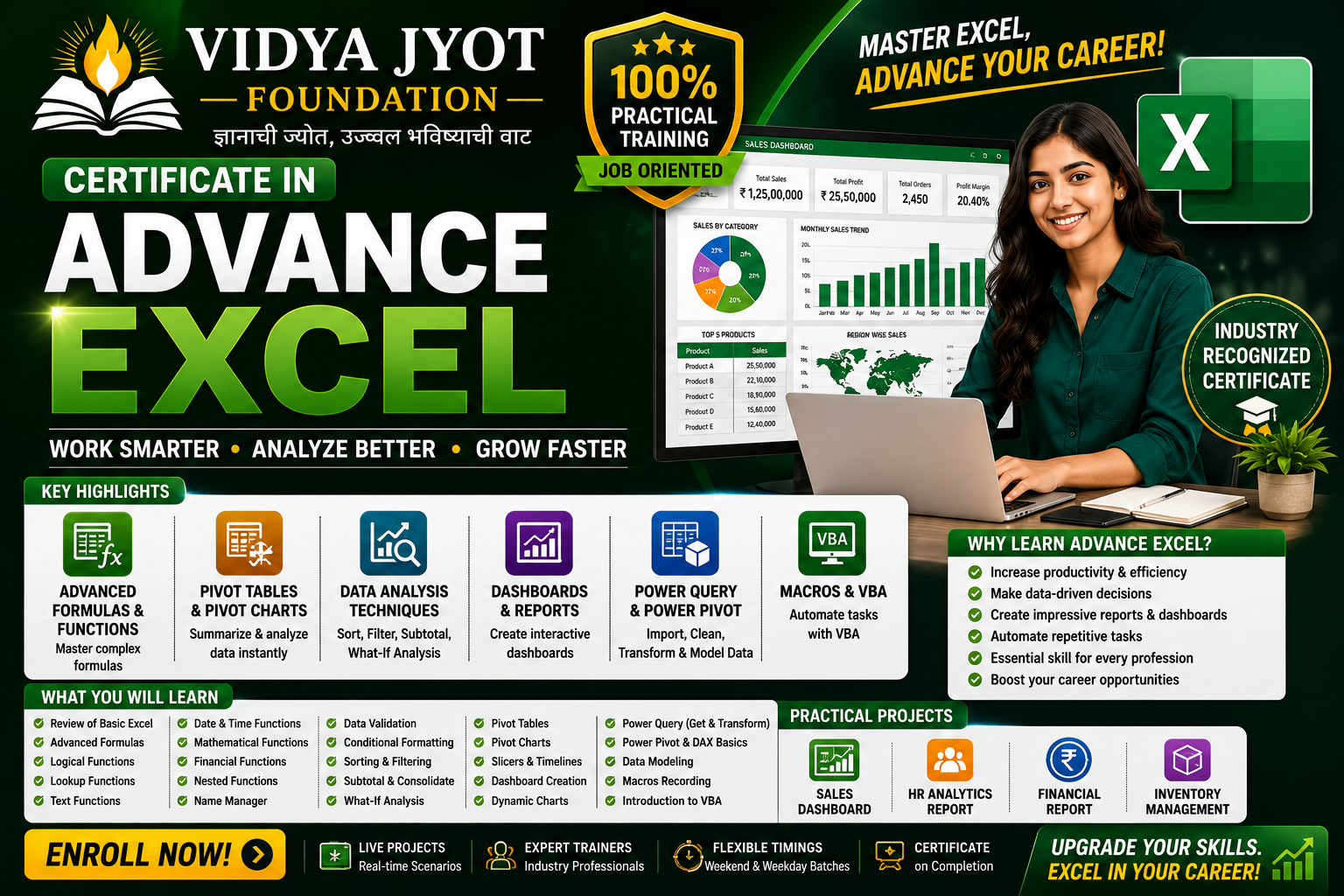 Certificate in Advance Excel
