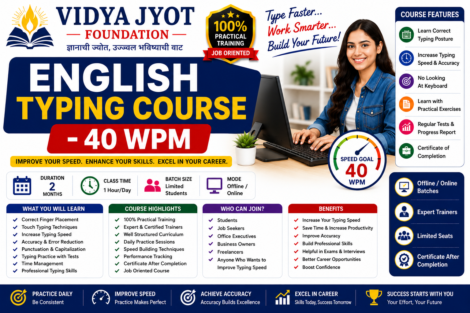 English Typing Course - 40 WPM
