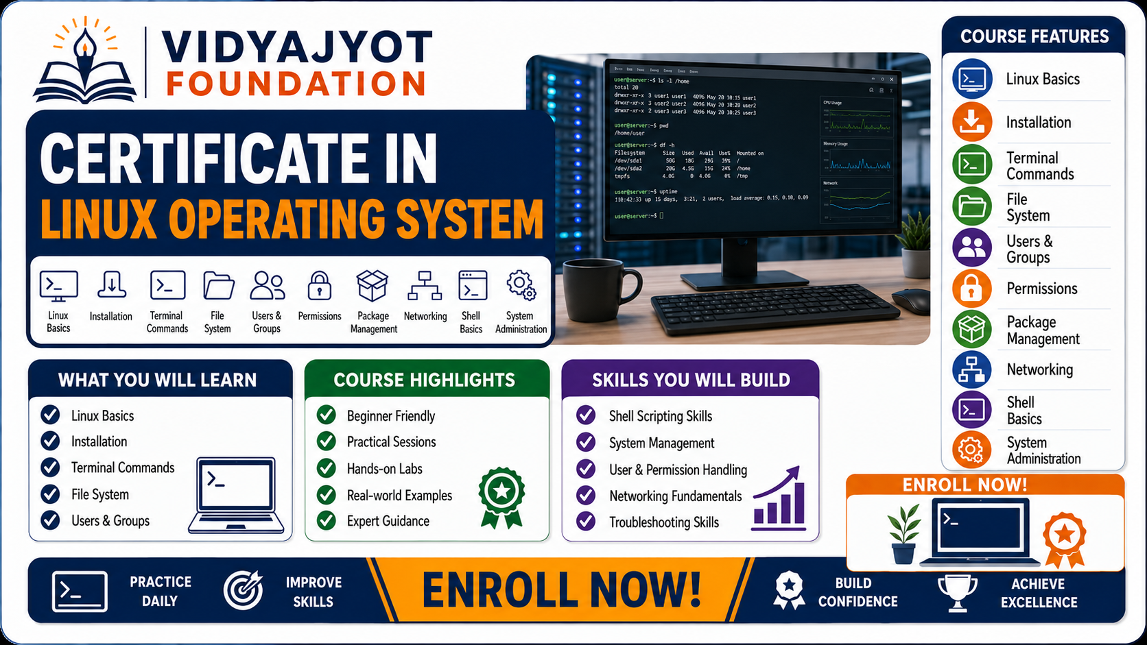 Certificate in Linux Operating System