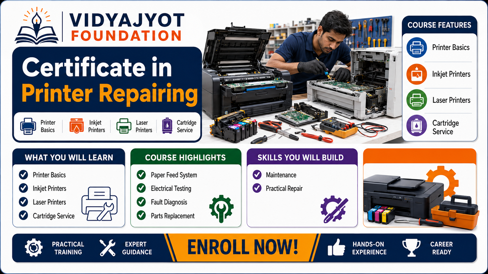 Certificate in Printer Repairing